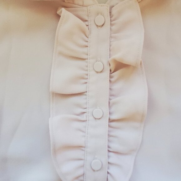 J Crew Women's light pink sleeveless top ruffle details SIZE - M - Picture 11 of 13